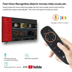 G10 / G10S Pro - Sprachfernbedienung für Android-TV-Box - 2,4-G-Funkmaus - Gyro - IR