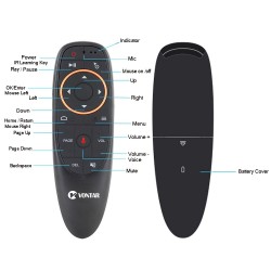 G10 / G10S Pro - controle remoto de voz para caixa de TV Android - mouse sem fio 2.4G sem fio - giroscópio - IR