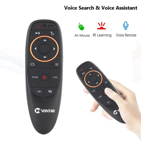 G10 / G10S Pro - Sprachfernbedienung für Android-TV-Box - 2,4-G-Funkmaus - Gyro - IR