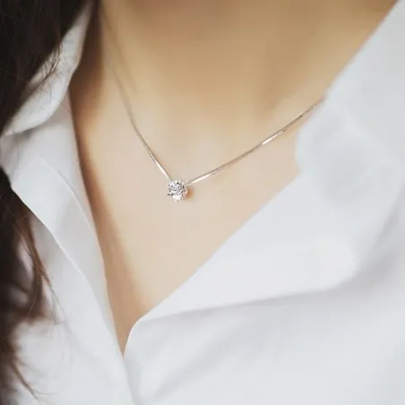 Collier en argent 925 avec zircon