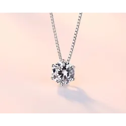925 Silver necklace with zirconNecklaces