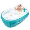 Vasca da bagno gonfiabile per bambini - piscina - portatile - pieghevole - antiscivolo - orso dei cartoni animati