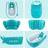 Vasca da bagno gonfiabile per bambini - piscina - portatile - pieghevole - antiscivolo - orso dei cartoni animati