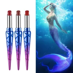 Natuurlijke matte lippenstift - waterdicht - langdurig - zeemeermin-designLippenstiften