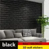 Sticker mural 3D - mousse autocollante - papier peint - imperméable - motif brique - 60*30cm