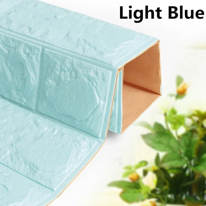 3D muursticker - zelfklevend foam - behang - watervast - baksteen design - 60 * 30cmMuurstickers