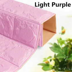 3D wall sticker - self adhesive foam - wallpaper - waterproof - brick design - 60 * 30cmWall stickers