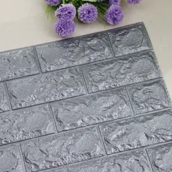 3D wall sticker - self adhesive foam - wallpaper - waterproof - brick design - 60 * 30cmWall stickers