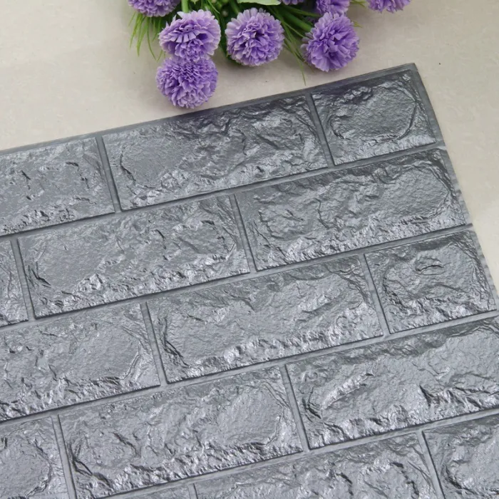 3D wall sticker - self adhesive foam - wallpaper - waterproof - brick design - 60 * 30cmWall stickers