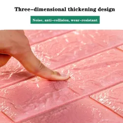 3D-seinätarra - itseliimautuva vaahtomuovi - tapetti - vedenpitävä - tiilimuotoilu - 60 * 30 cm