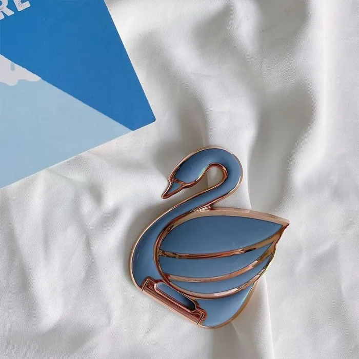Porta cellulare pieghevole - supporto - a forma di cigno