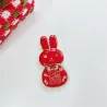 Support téléphone pliable - stand - lapin chinois rouge