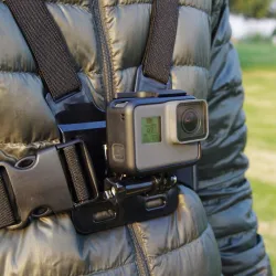 Sangle de poitrine réglable - support téléphone / caméra GoPro