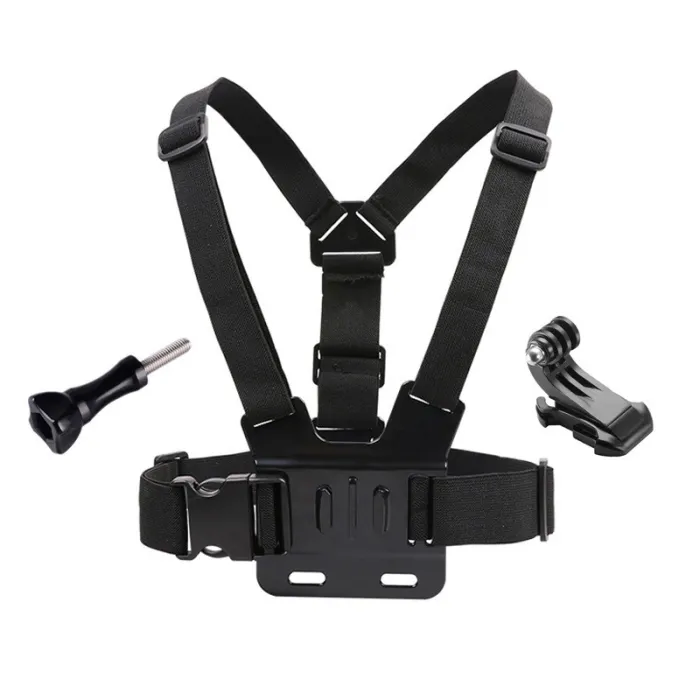 Justerbar bryststropp - telefon / GoPro kameraholder