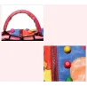 Mochila de couro - com rebites - cores coloridas do arco-íris