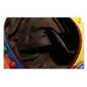 Mochila de couro - com rebites - cores coloridas do arco-íris