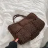 Bolsos de manoBolso de mano de felpa de moda - gran capacidad