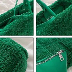 Bolsos de manoBolso de mano de felpa de moda - gran capacidad