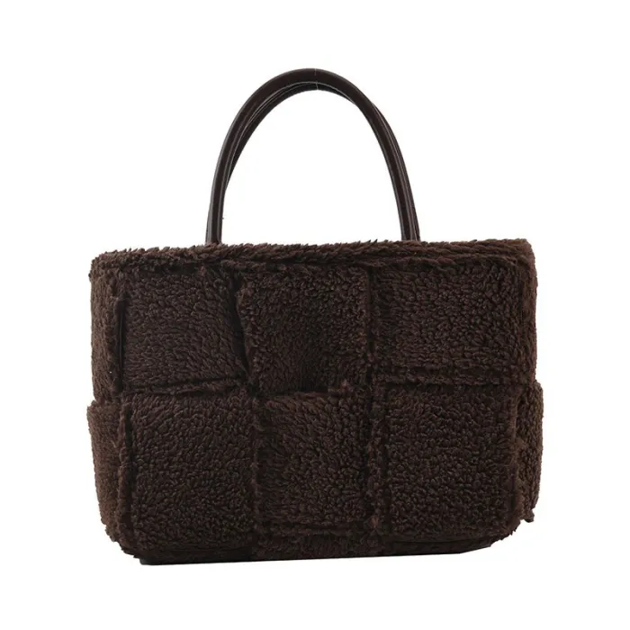 Bolsos de manoBolso de mano de felpa de moda - gran capacidad