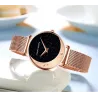 Elegant Quartz ur - rustfrit stål mesh rem - måne / stjerner