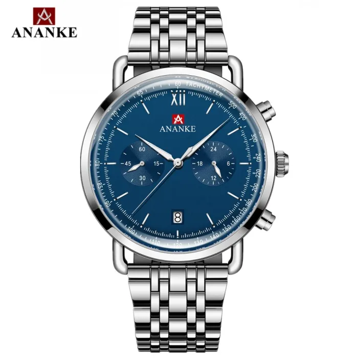 ANANKE - klassisk Quartz ur - vandtæt - rustfrit stål