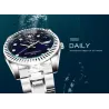 CHRONOS - montre à quartz élégante - avec strass - étanche - acier inoxydable
