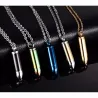 Collier en acier inoxydable avec pendentif balle