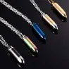 Collier en acier inoxydable avec pendentif balle