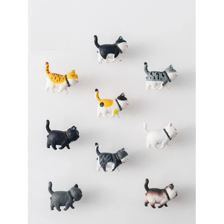 Puxadores decorativos para móveis - ganchos de parede - em forma de gato