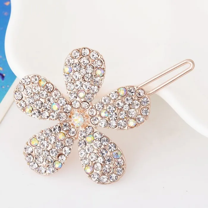 Crystal flower hair pinHair clips
