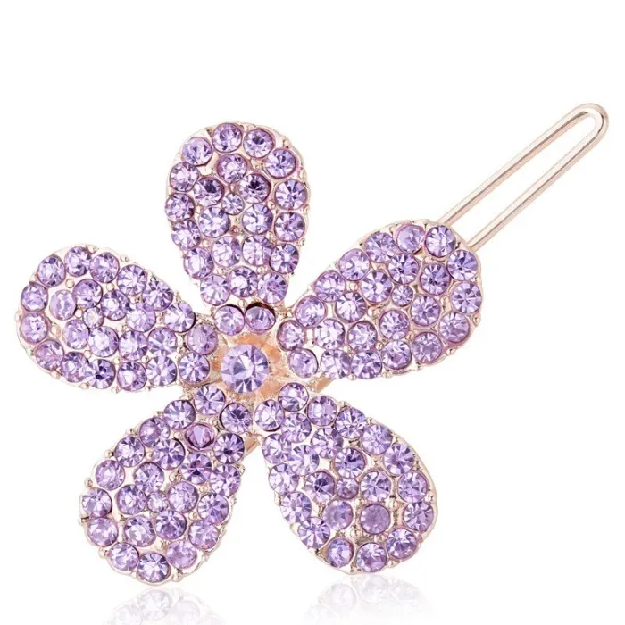 Épingle à cheveux fleur en cristal