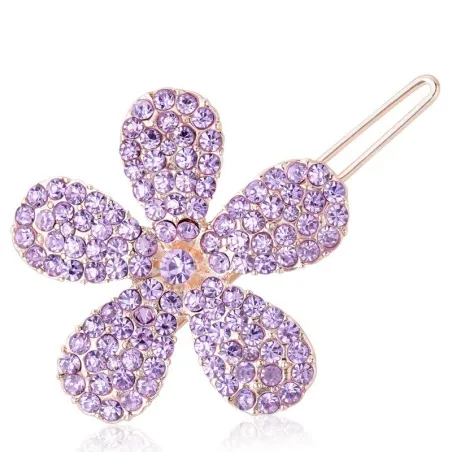 Épingle à cheveux fleur en cristal