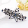 Blue crystal flower - elegant hair pinHair clips