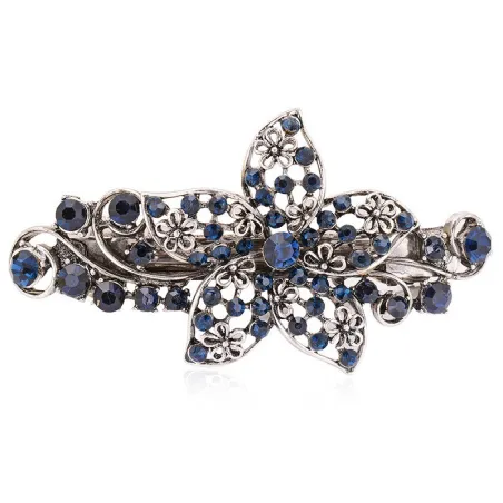 Blå krystallblomst - elegant hårnål