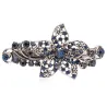 Niebieski kryształowy kwiat - elegancka spinka do włosówSpinki Do Włosów