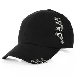 Baseball-lippis metallirenkailla - unisex