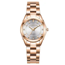 CHRONOS - luksus gyldent Quartz ur - rustfrit stål