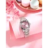 CHRONOS - montre à quartz de luxe en argent - acier inoxydable