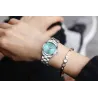 CHRONOS - montre à quartz de luxe en argent - acier inoxydable