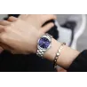 CHRONOS - montre à quartz de luxe en argent - acier inoxydable