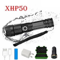 Z20 - XHP50 - Akku 18650 - LED-Taschenlampe - Zoom - USB - Wasserdicht