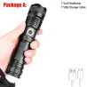 Z20 - XHP50 - 18650 akku - LED-taskulamppu - zoom - USB - vedenpitävä