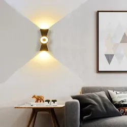 Lâmpada de parede LED - à prova d'água - luz ascendente / descendente - 10W
