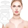 Autocollants visage en silicone - réutilisables - élimination des rides / lifting - 11 pièces