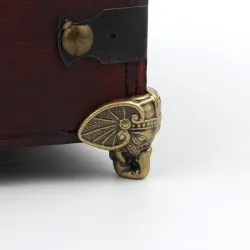 Dekorative beskyttelsesbein for møbler - antikk elefant - vintage bronse - 8 stk
