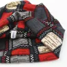 2 in 1 - talvihattu / huivi - ruudullinen design - unisex