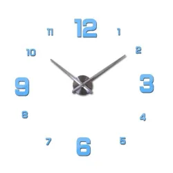 Horloge murale 3D - DIY sticker acrylique - effet miroir