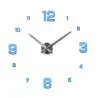 Horloge murale 3D - DIY sticker acrylique - effet miroir
