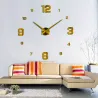 Horloge murale 3D - DIY sticker acrylique - effet miroir