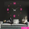 Horloge murale 3D - DIY sticker acrylique - effet miroir